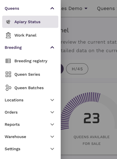 Hovednavigations omskifter aktiveret