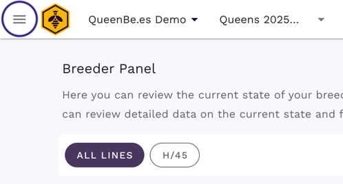 Hovednavigations omskifter