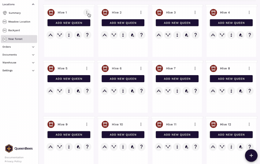 Przenoszenie uli między obszarami