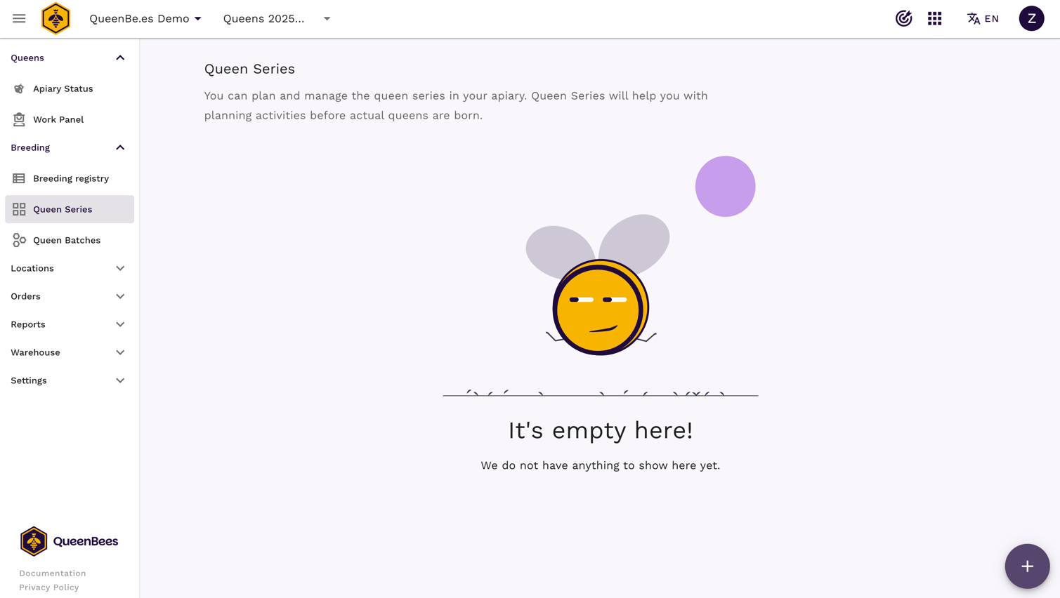 Pusty ekran Serii Hodowlanych