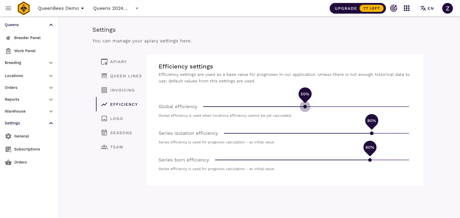 Impostazioni logo - pagina vuota