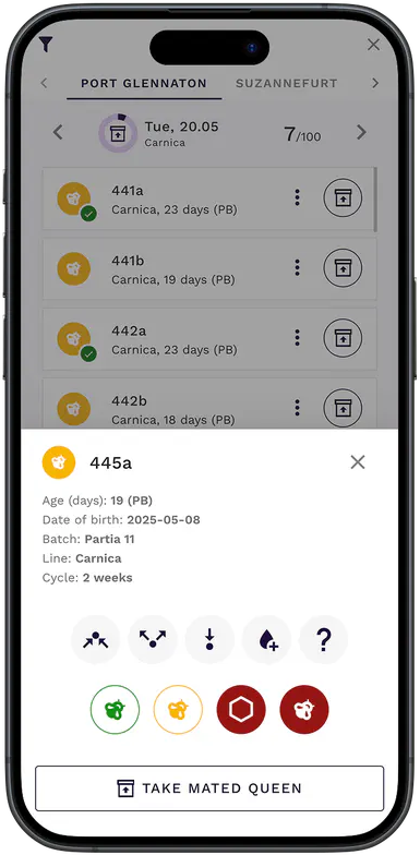 Focus mode for working in the field
